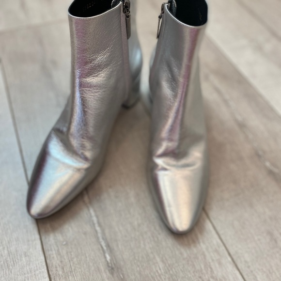 Saint Laurent silver Lou Lou booties size 39 - Picture 8 of 8